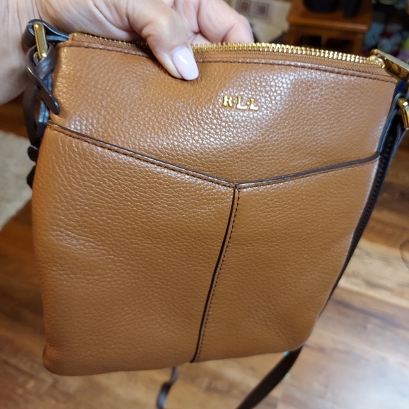 Lauren Rauren crossbody bag brown leather looks great - Picture 5 of 14